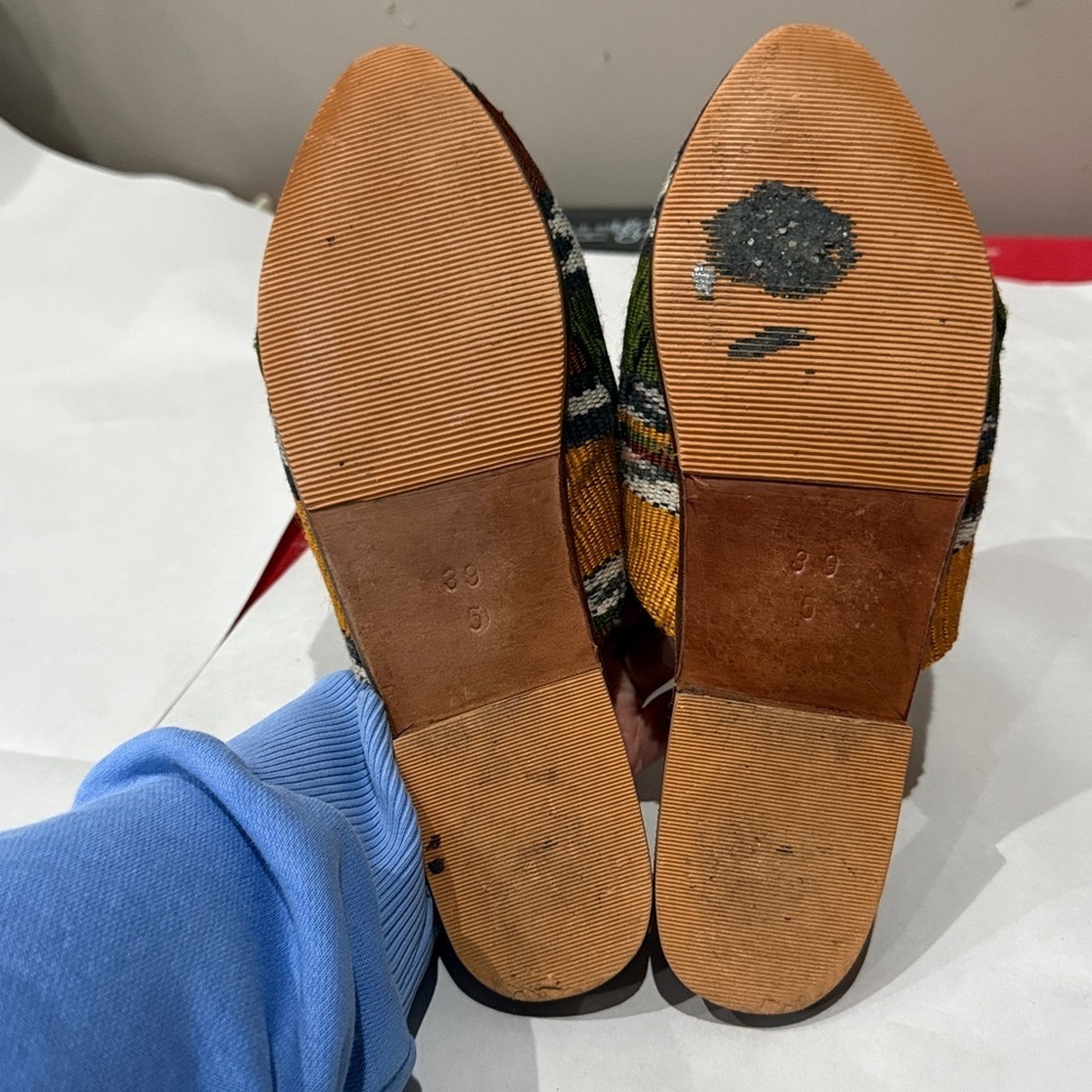 Trendy Multicolor handmade Woven Flats - Picture 5 of 5